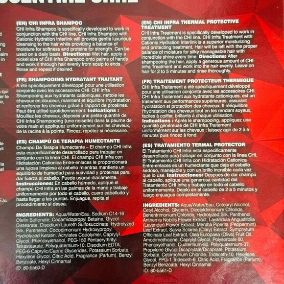 NIB CHI Infra Essential Care 3 piece Kit - 6 Oz, Shampoo, Treatment, Infusion - Picture 9 of 9